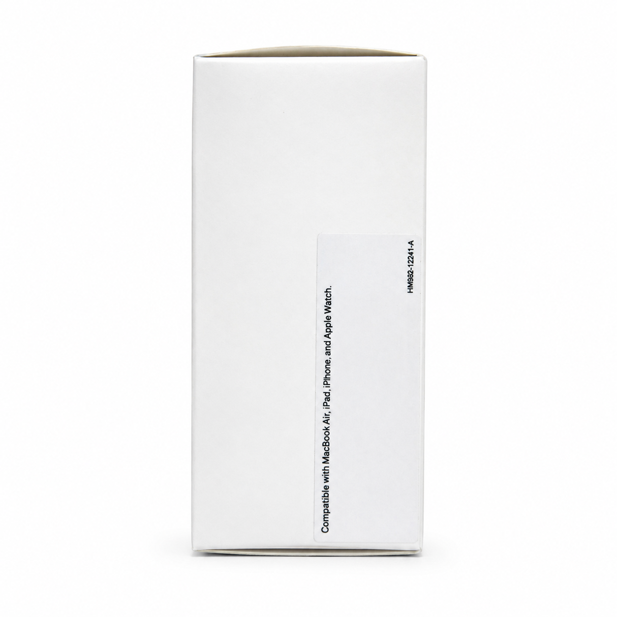 Apple 35W Dual USB-C Port Power Adapter packaging - side