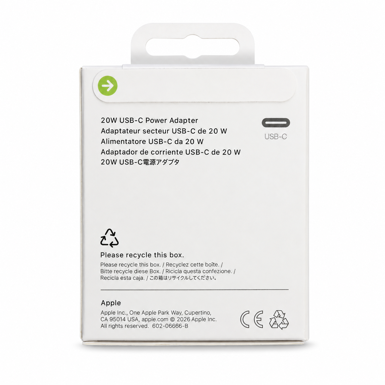 Apple USB-C 20W Power Adapter