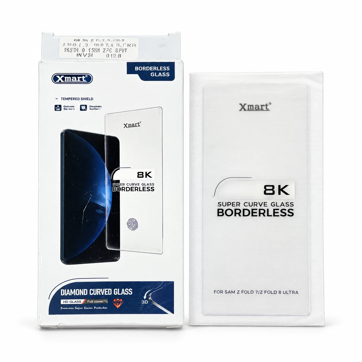 Xmart Samsung Z Fold privacy glass - front