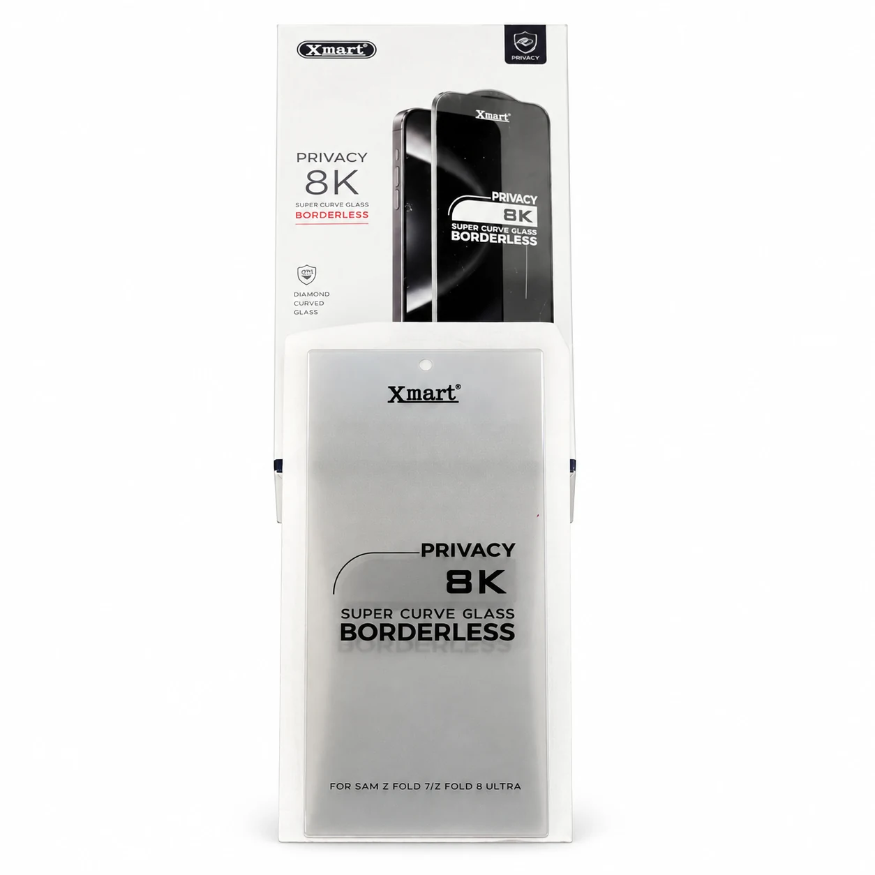 Xmart Samsung Z Fold privacy glass - package
