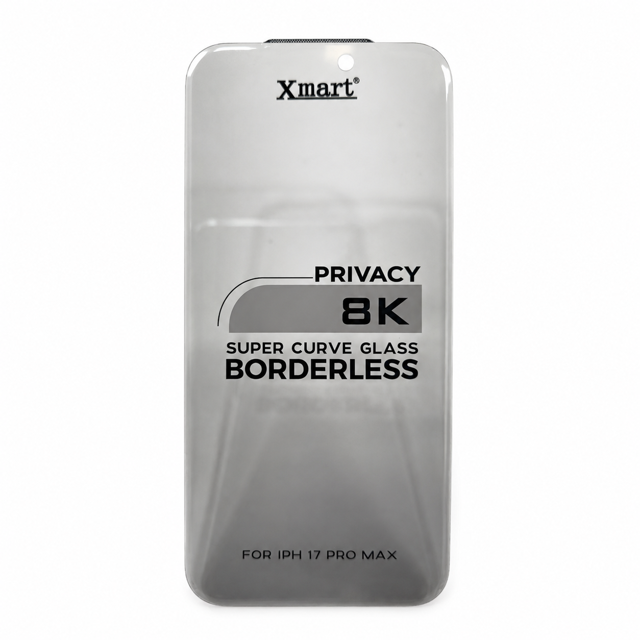 Xmax Privacy 8K Borderless Glass packaging - detail