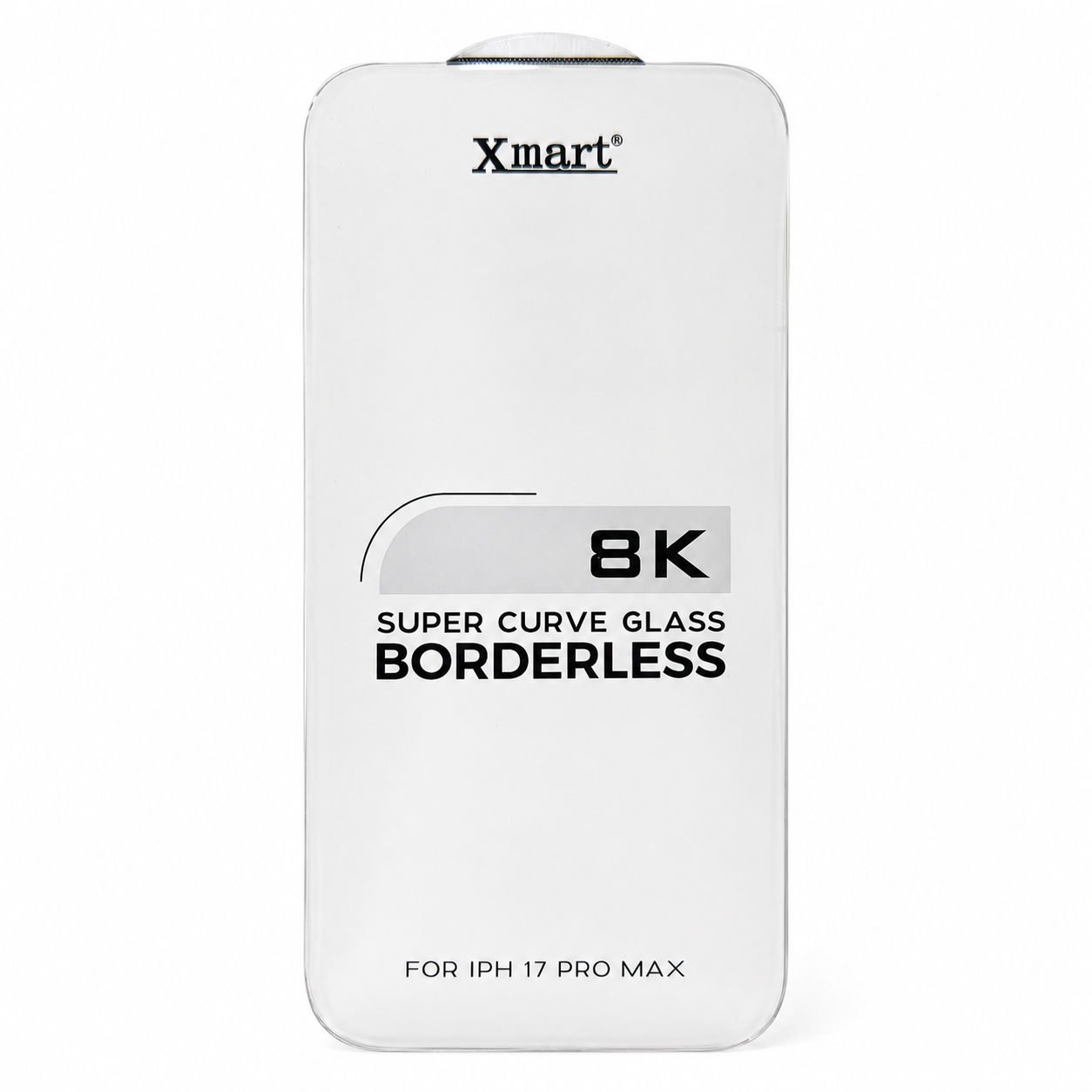 Xmax Privacy 8K Borderless Glass packaging - side